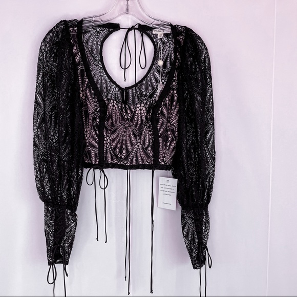 For Love And Lemons Bright Lights Crop Top XS - Picture 4 of 7